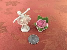 Antique Dresden Lace Ballerina/Capodimonte Flower