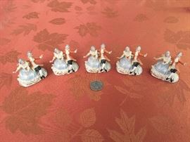 Antique Dresden Lace Place Card Holder