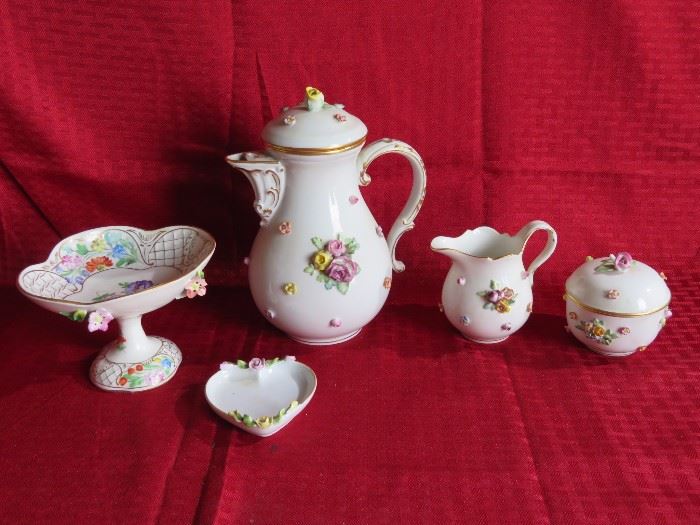 Antique Meissen Tea Set