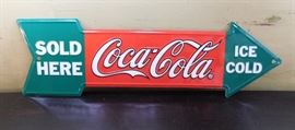 Coke Advertising Metal Sign