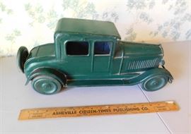 18" Vintage Metal Car