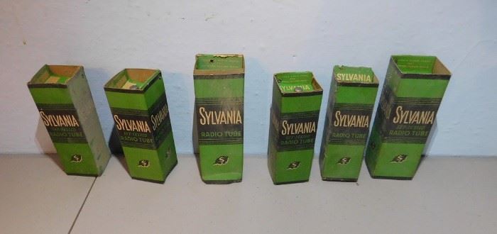 Set of Sylvania Radio Tubes NOS