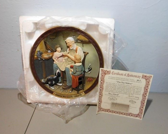 Rockwell Collector Plate 'The Toy Maker'