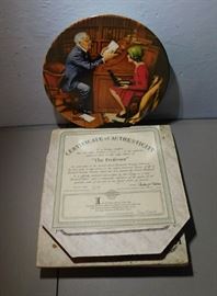 Rockwell Collector Plate 'The Professor'