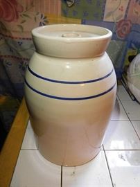 #4 Ceramic Churn Martinez Pottery TX.