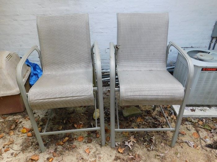 Set of Outdoor Patio Bar Chairs