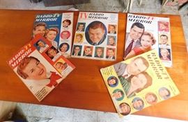 Set of TV Mirror and Radio Magazines from the 1950's