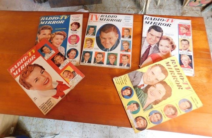 Set of TV Mirror and Radio Magazines from the 1950's