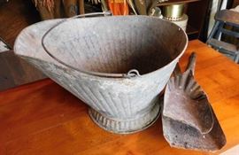 Ash Bucket with Shovels