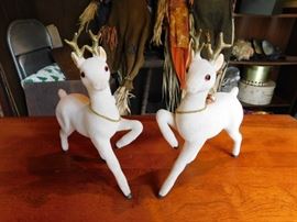 Vintage Japanese Felt Reindeer