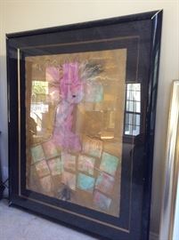 Original art ... Love the colors. Mixed media on paper ORLANDO AGUDELO-BOTERO.