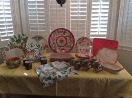 Colorful entertaining serving pieces!!!