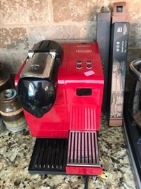 Nespresso machine with pods