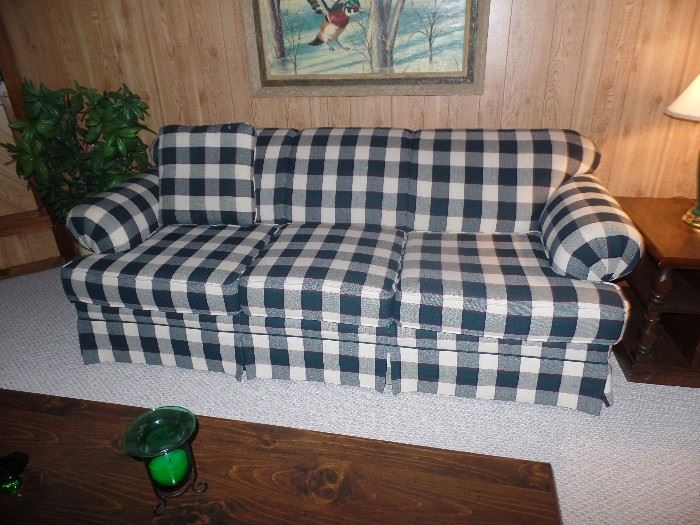 Couch with matching chair and ottoman