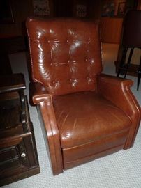 Leather chair-recliner