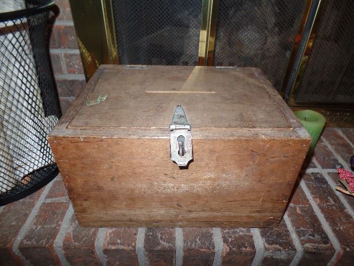 Vintage wood ballet box