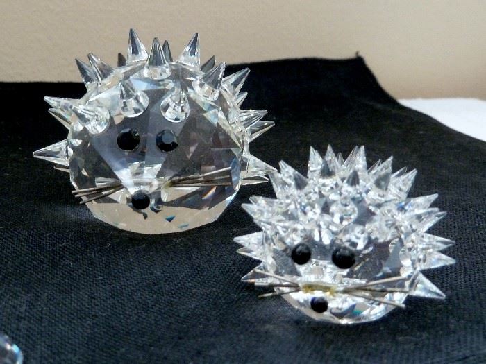 Swarovski Crystal mini porcupines