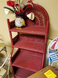 Wicker shelf