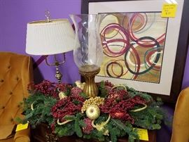 Several lovely Christmas centerpieces