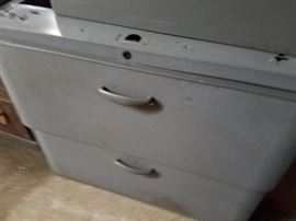 Vintage lateral and legal file cabinets!