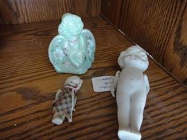 Fenton Angel and Kewpie Doll Lot