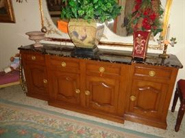 marble topped buffet