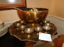 brass punch bowl