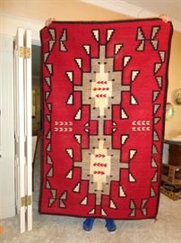 another shot of the 60"s hand woven Indian rug