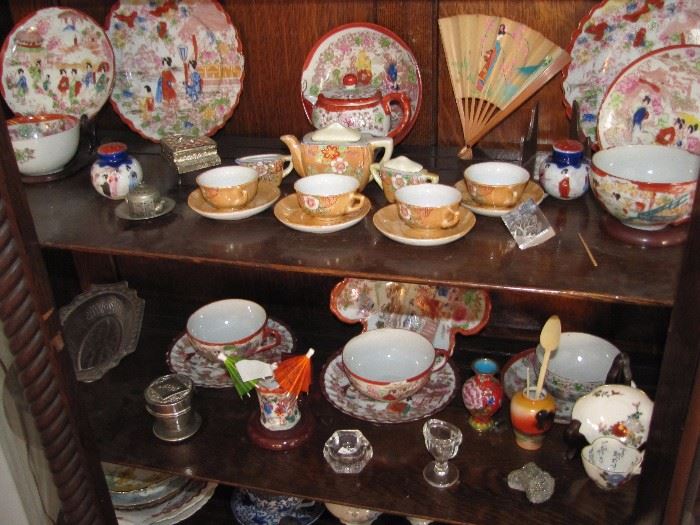 Japan tea set and extra tea cups