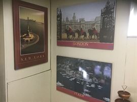 Mounted Travel Posters