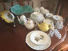 Johnson Brothers China and vintage teapots