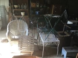 Vintage outdoor tables