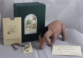 RJW Dolls Pocket(Donkey) Eeyore-276.  The Pocket  Series is based on the original illustrations in  the A.A. Milne books.  Ltd. #1265 of 2500. Size:  3 1/2" H Excellent condition.
