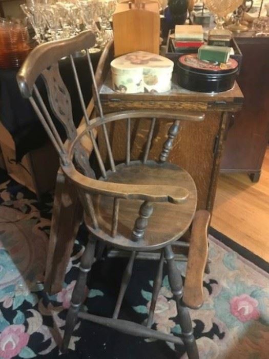Child's vintage high chair