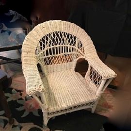Child's vintage wicker chair
