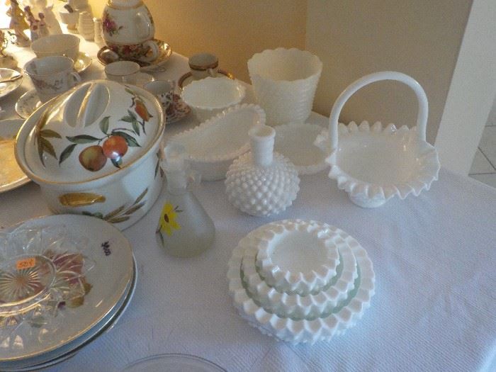 Vintage Milk Glass and other nice china, Tea Cups, Plates 