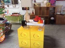 Yellow file cabinets