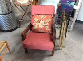 Wood lounge chair