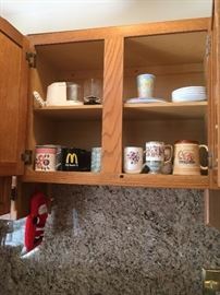 inside kitchen cabinete