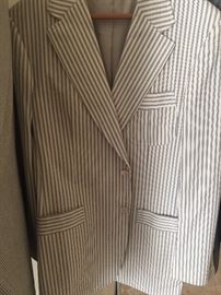 Gucci ticking strip two button sports coat