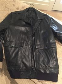 Nike Leather Bomber Jacket.  AIr Jordan.  (2) available size L and XL.