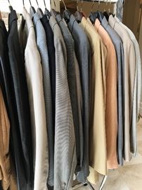Men's designer jackets and shirts
