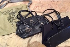 Designer handbags including Bon Jovi nap sack, Cole Haan and others