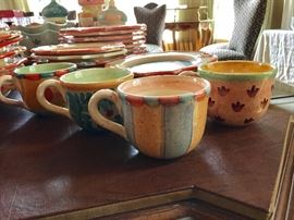 Neiman Marcus/Horchow Tuscan style "Medici" plates and serving pieces