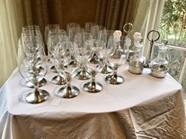 Arte Italica "Verona' goblets and cruets