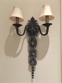 3 wall sconces