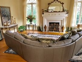 Bernhardt leather sofa (3 sections)