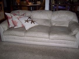 White Leather Couch