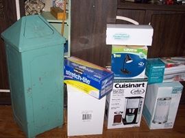 Vintage Metal Trash Can, New Kitchen Items
