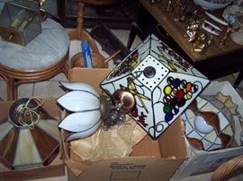 Vintage Tiffany like Ceiling Lamps